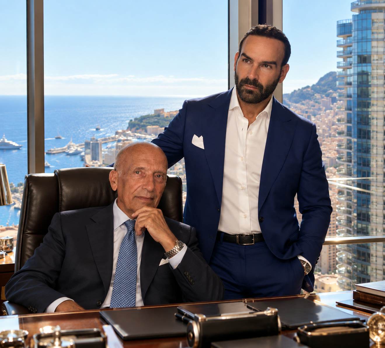 Two generations of the Letticino family in Monaco